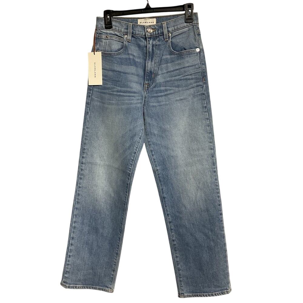 SLVRLAKE Light Blue Straight-Leg Jeans